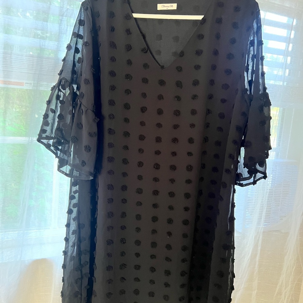 Elegant Black Midi Dress